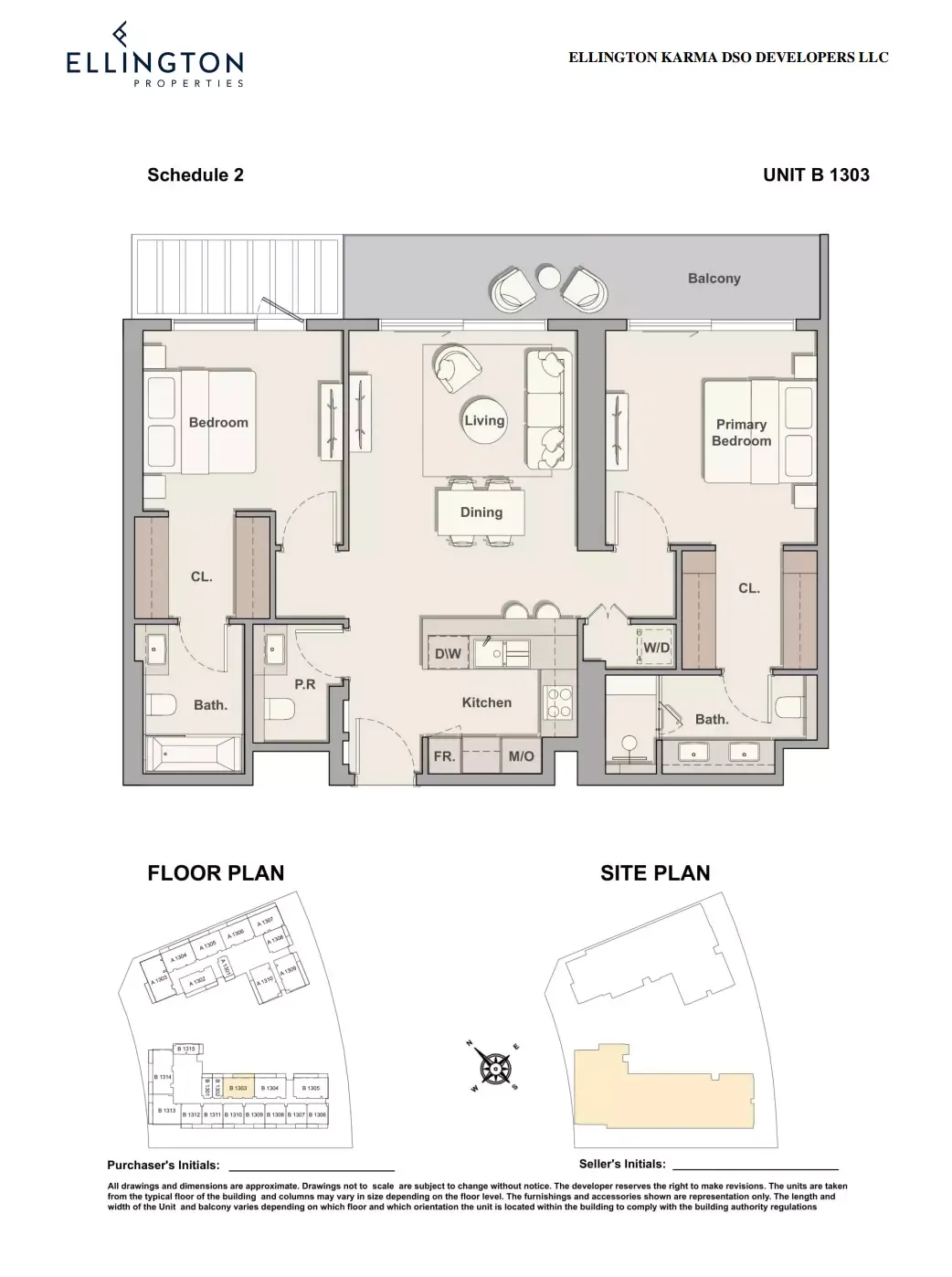 Floor plan for Type B-1303