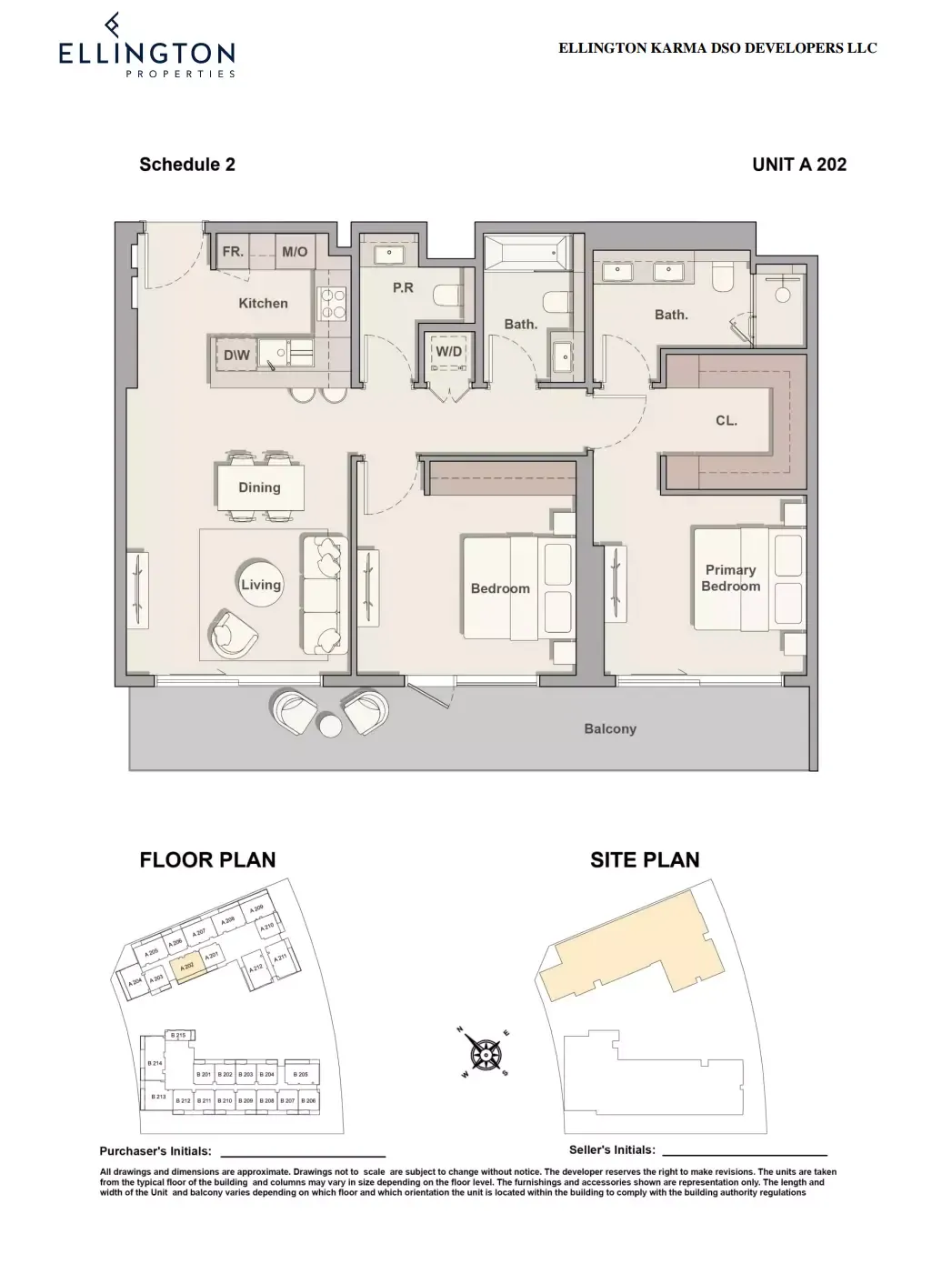 Floor plan for Type A-202