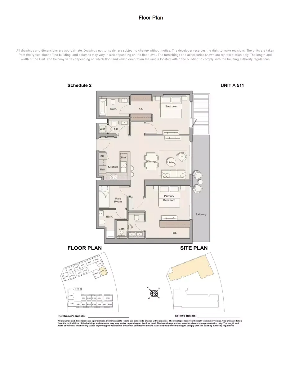 Floor plan for Type A-511