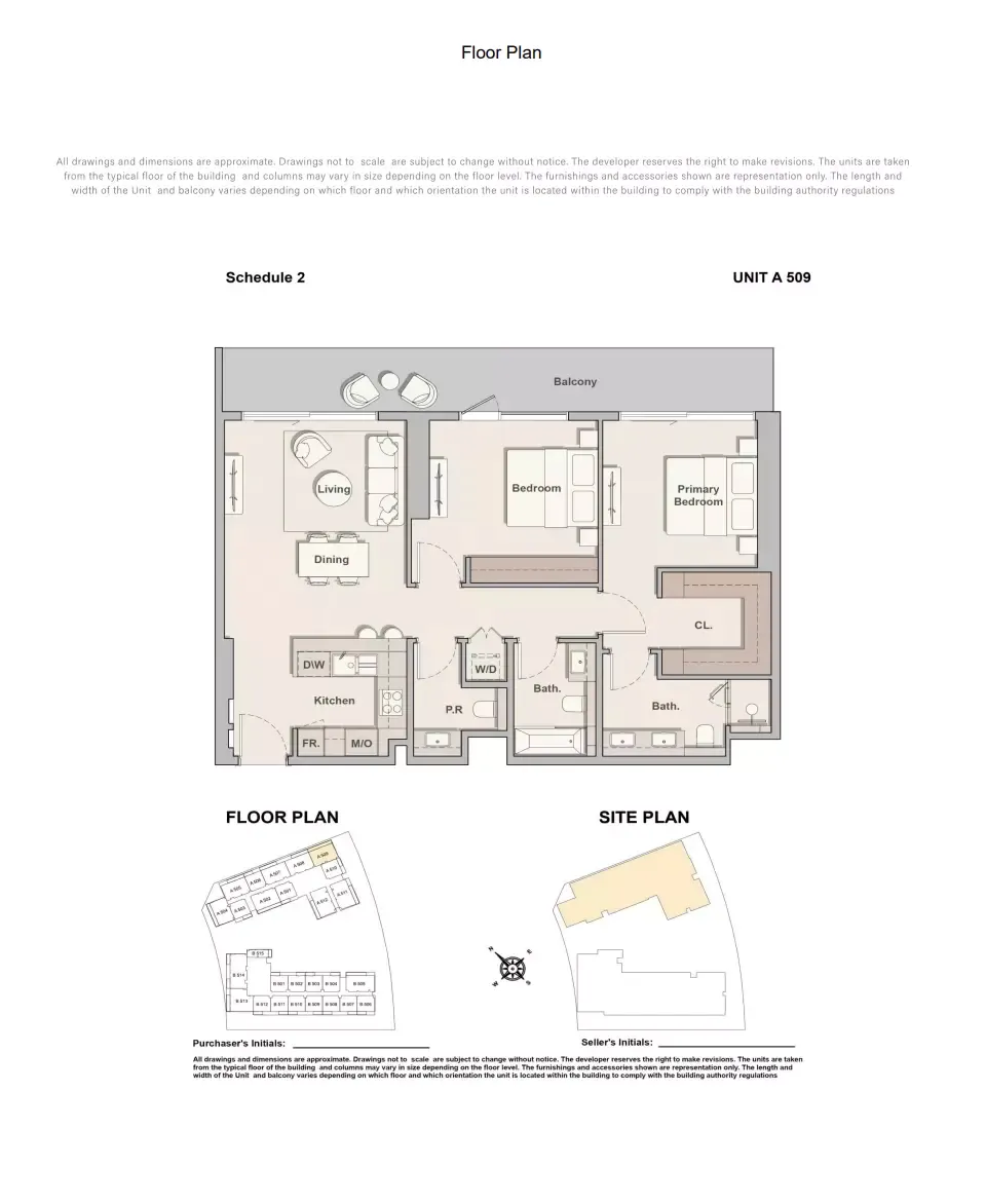 Floor plan for Type A-509