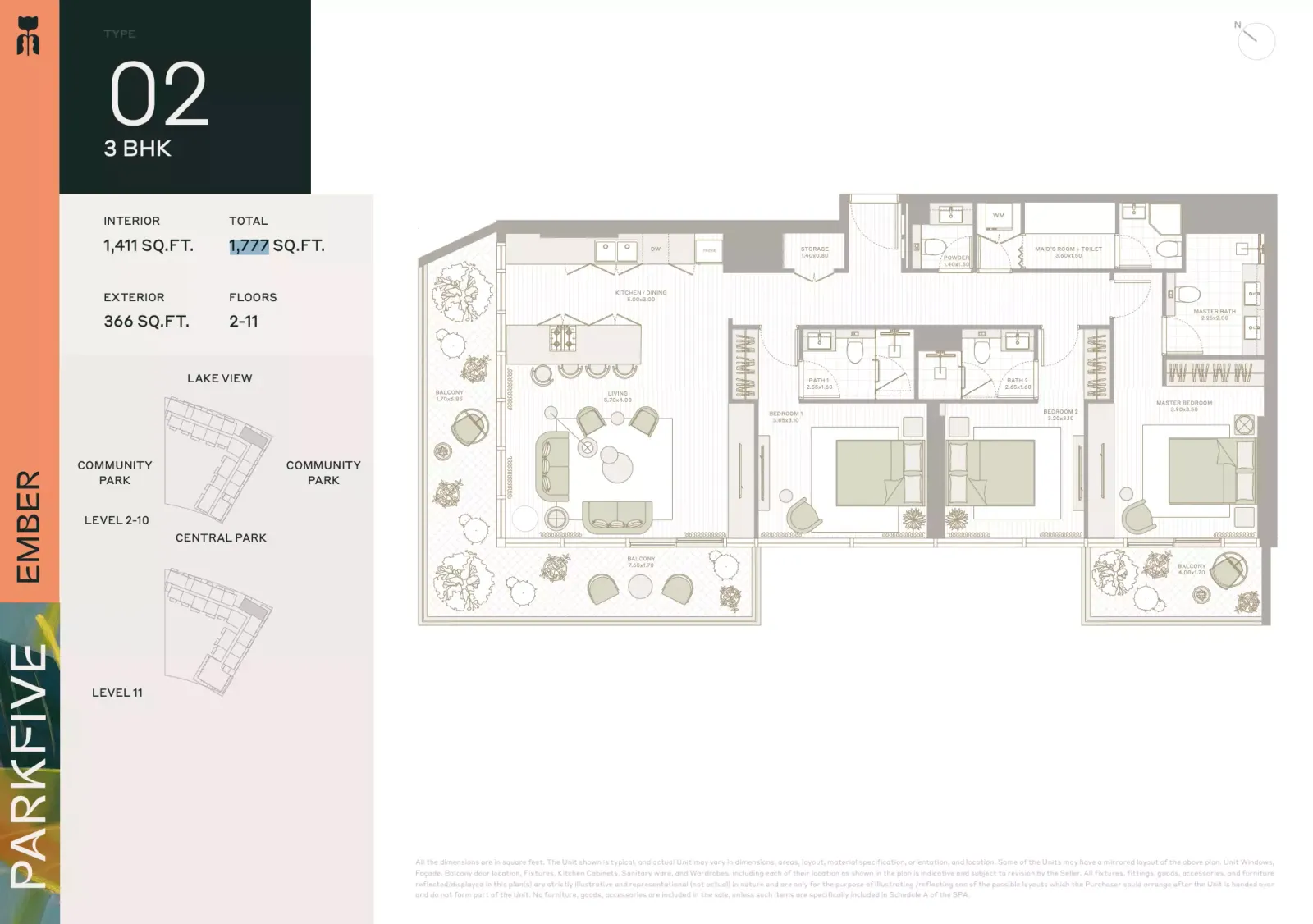 Floor plan for Type 02