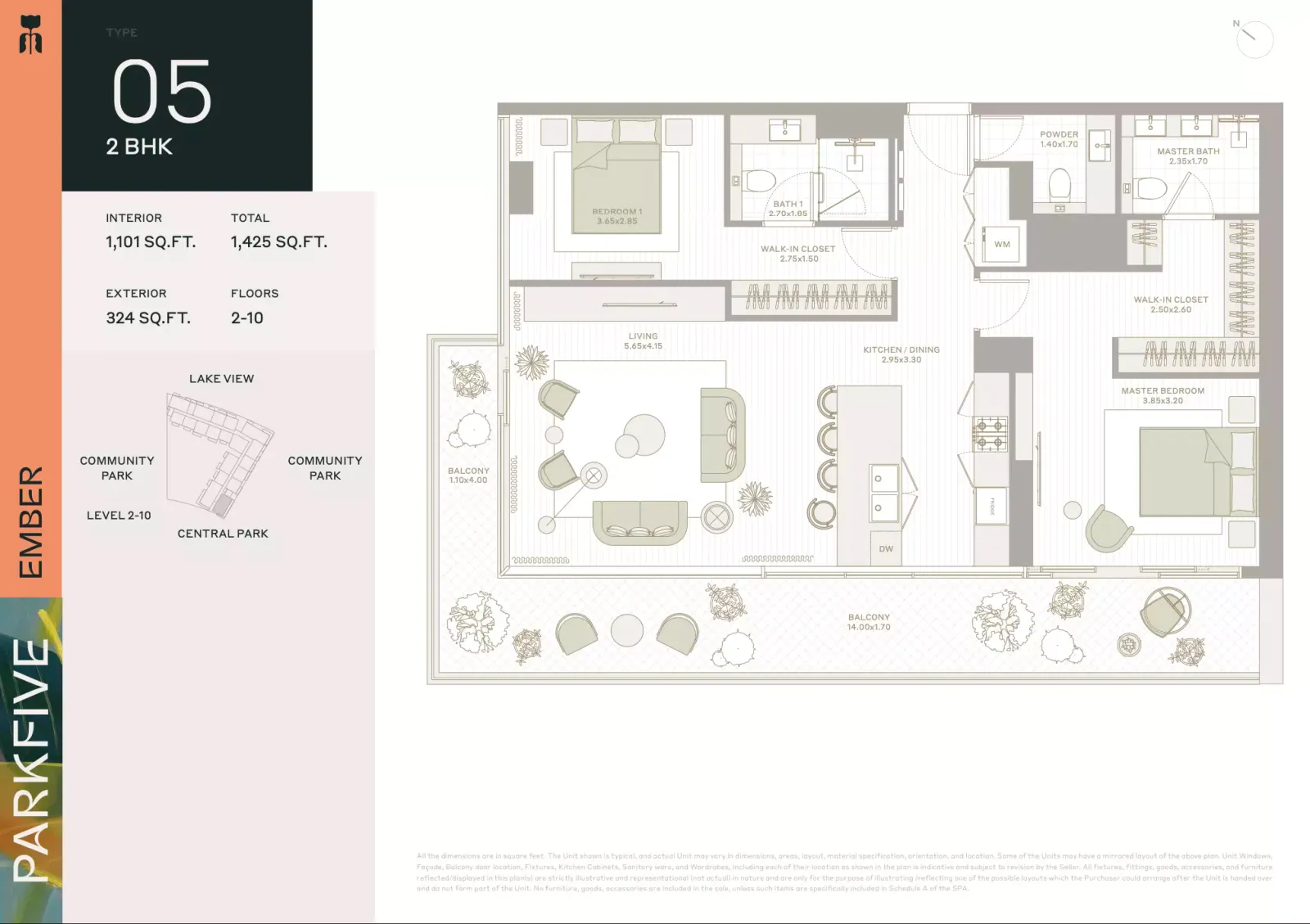 Floor plan for Type 05