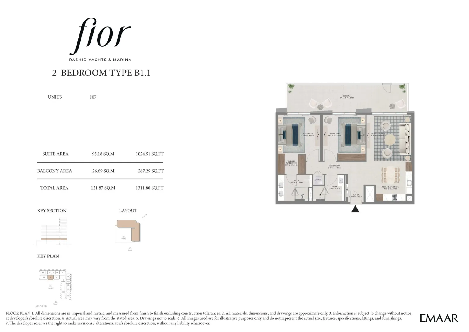 Floor plan for Type B1.1