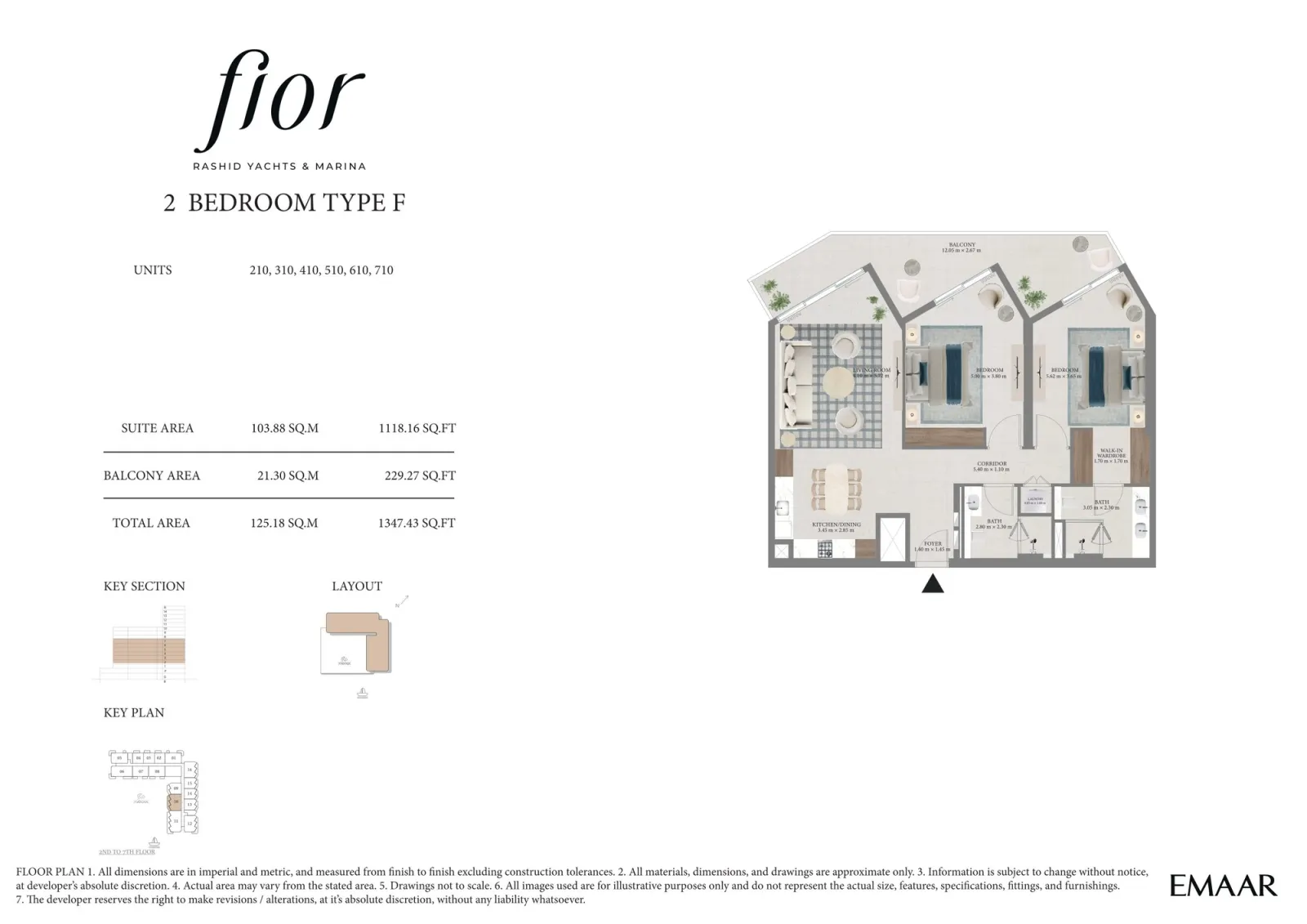 Floor plan for Type F
