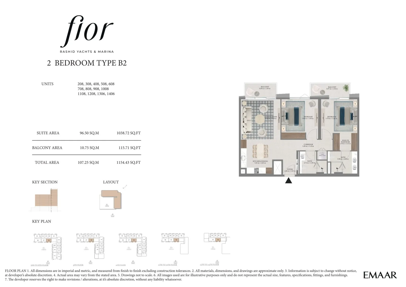 Floor plan for Type B2