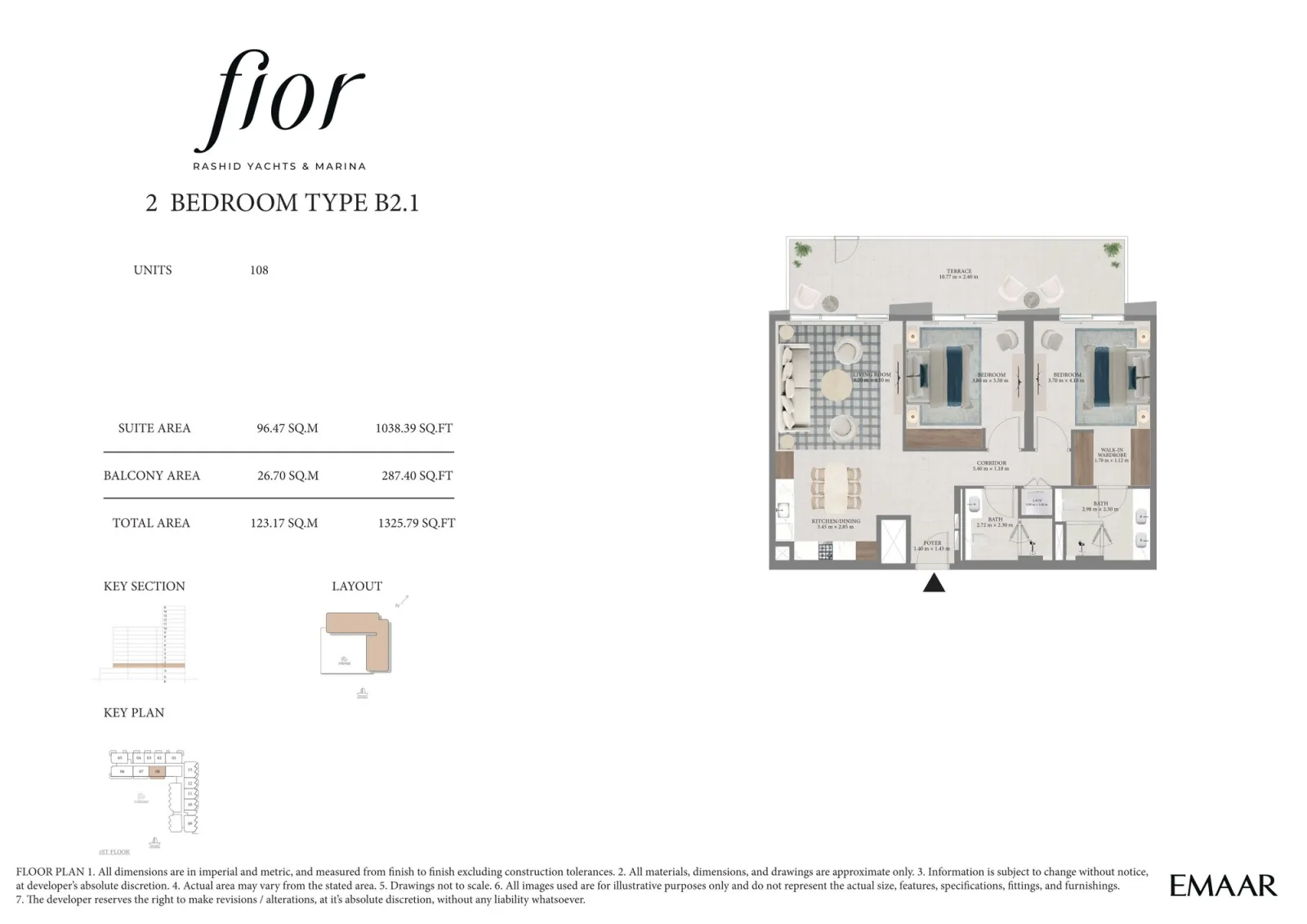 Floor plan for Type B2.1