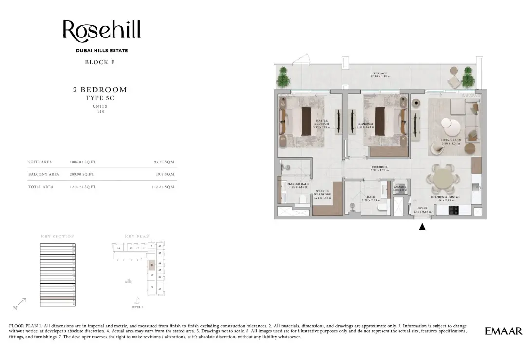 Floor plan for Type 5C