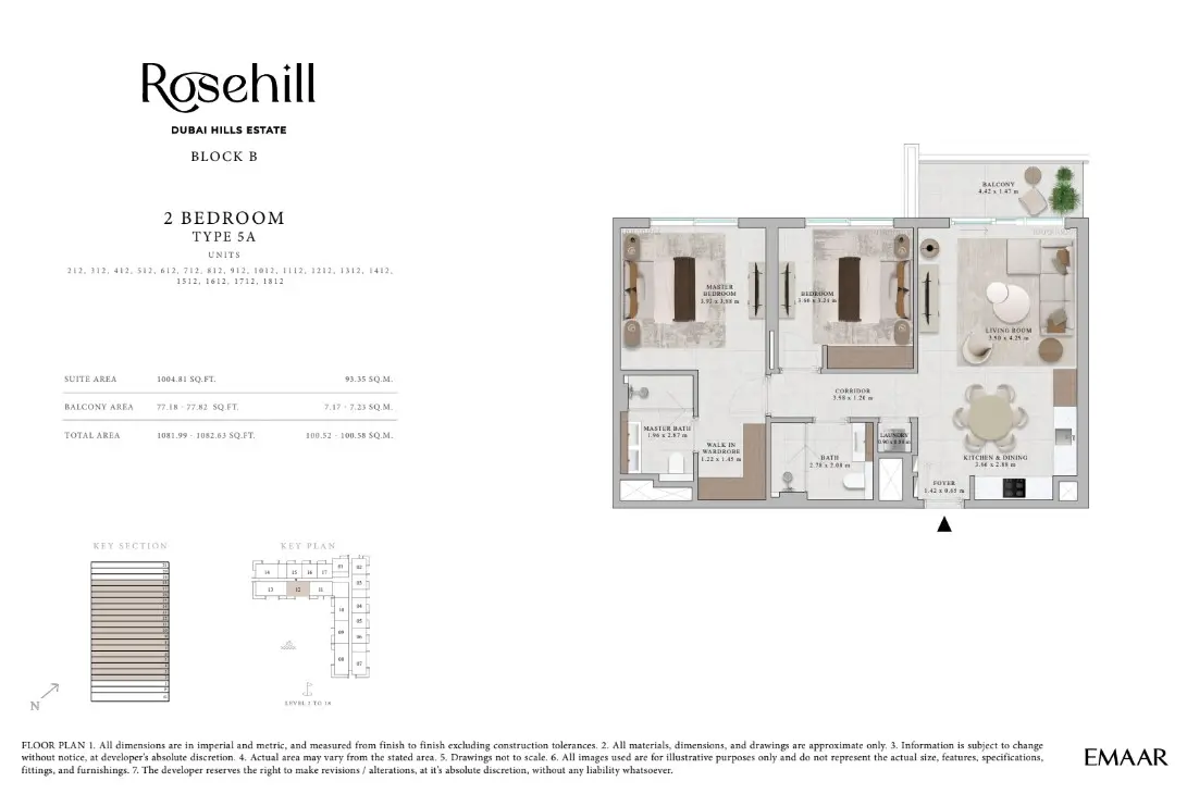 Floor plan for Type 5A
