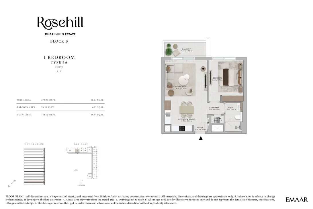 Floor plan for Type 3A