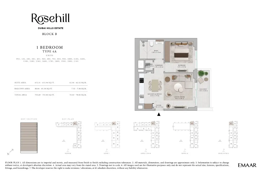 Floor plan for Type 4A