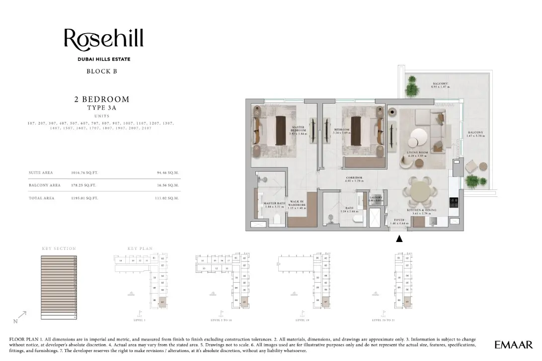 Floor plan for Type 3A