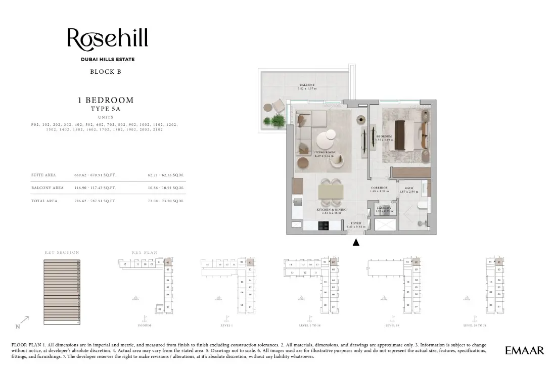 Floor plan for Type 5A