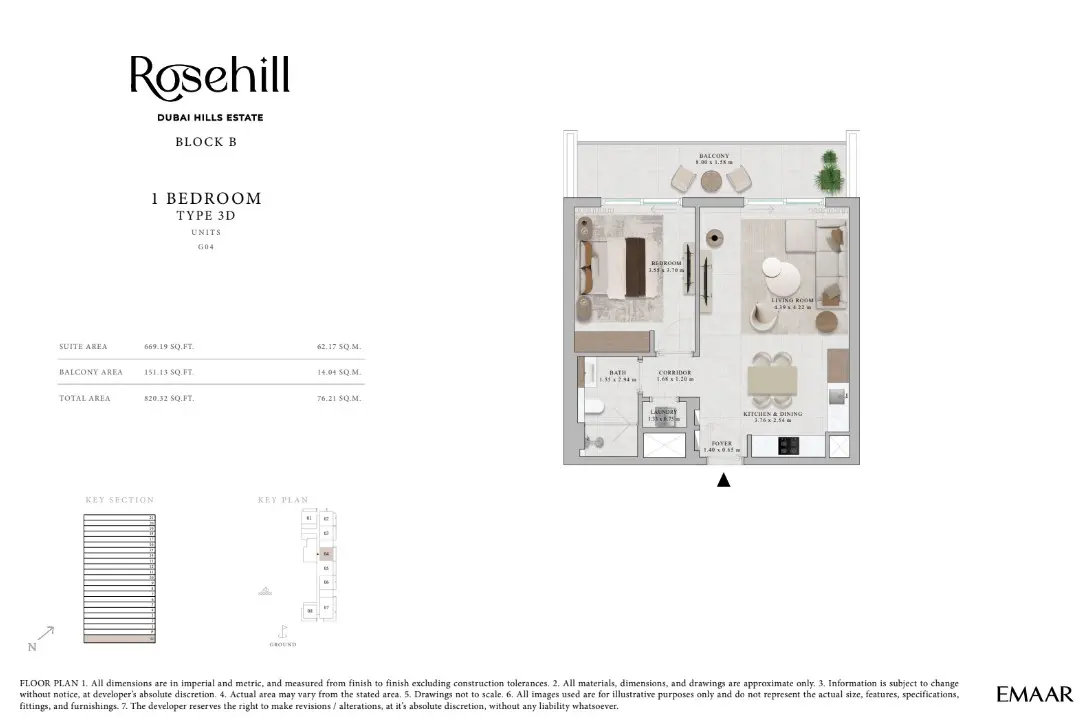 Floor plan for Type 3D