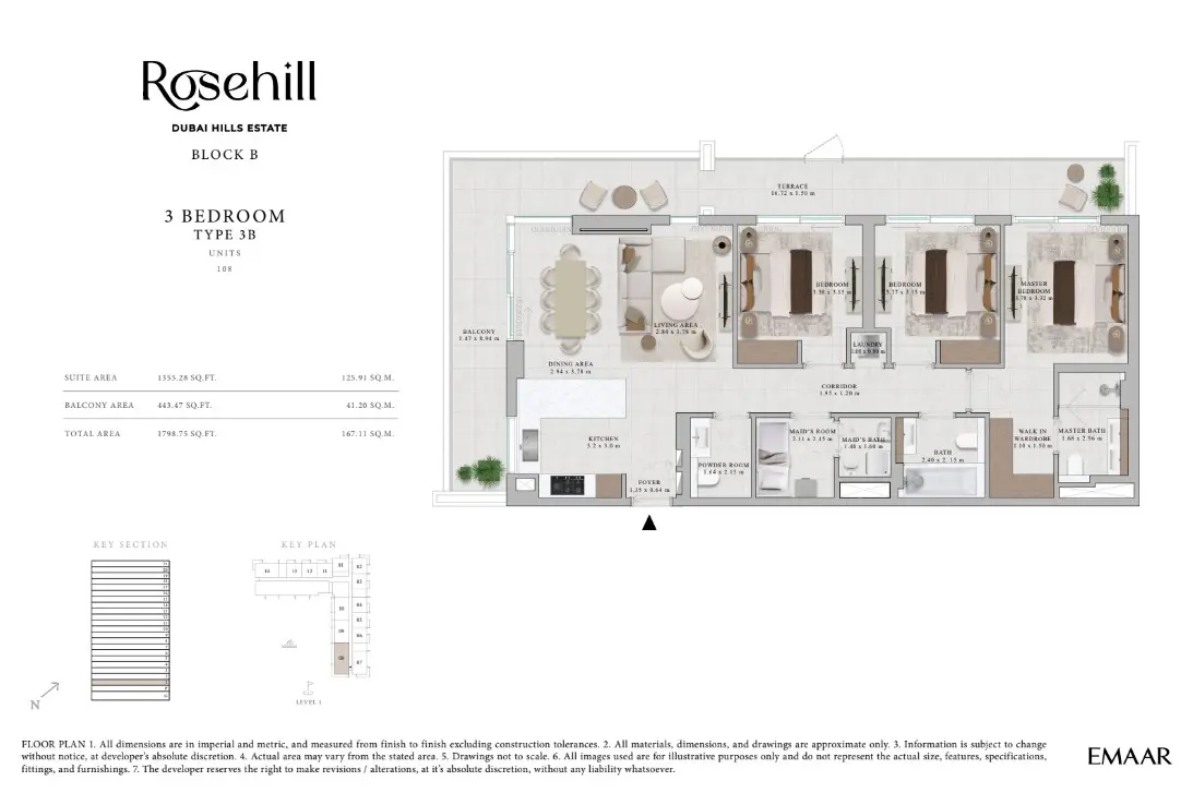 Floor plan for Type 3B