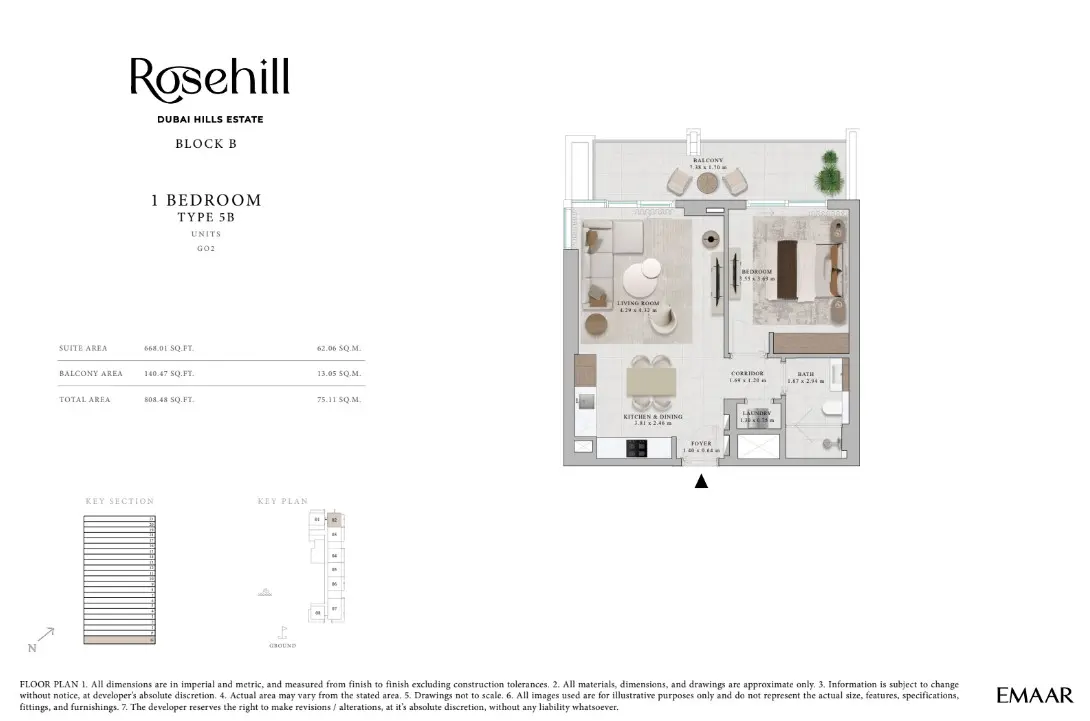 Floor plan for Type 5B