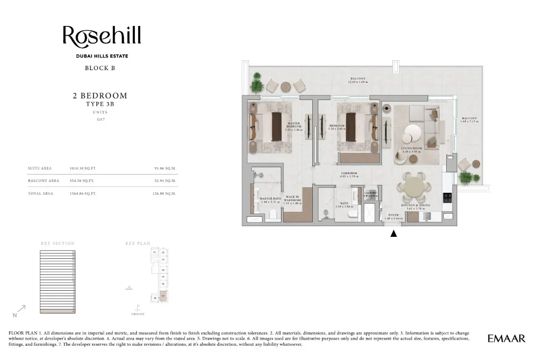 Floor plan for Type 3B