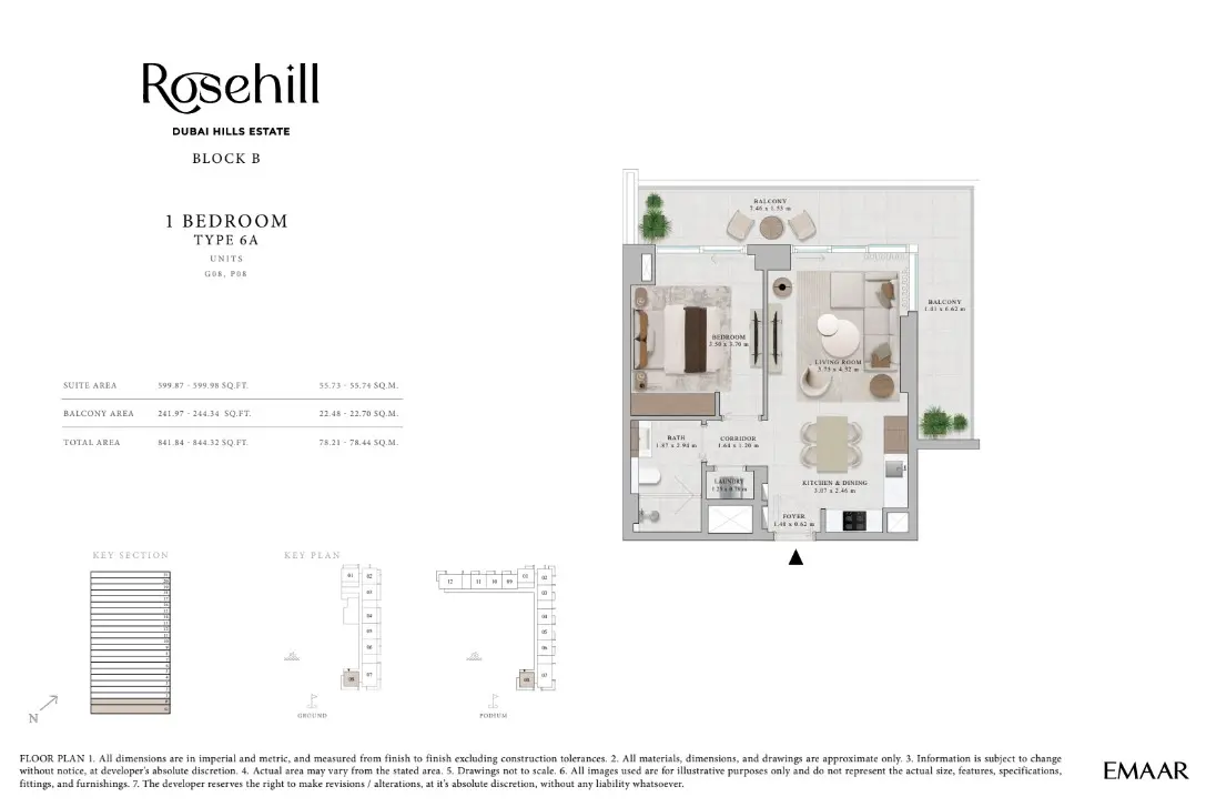 Floor plan for Type 6A