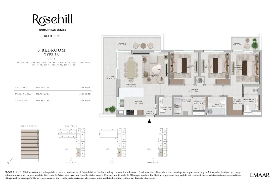 Floor plan for Type 3A