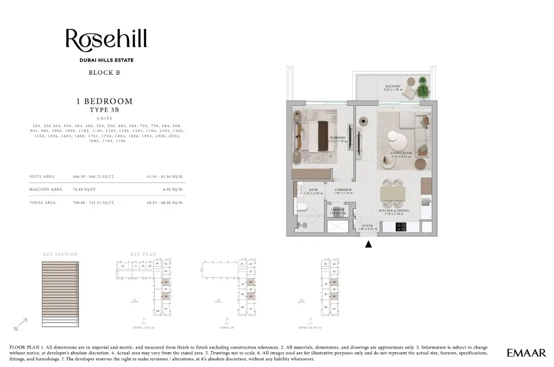 Floor plan for Type 3B