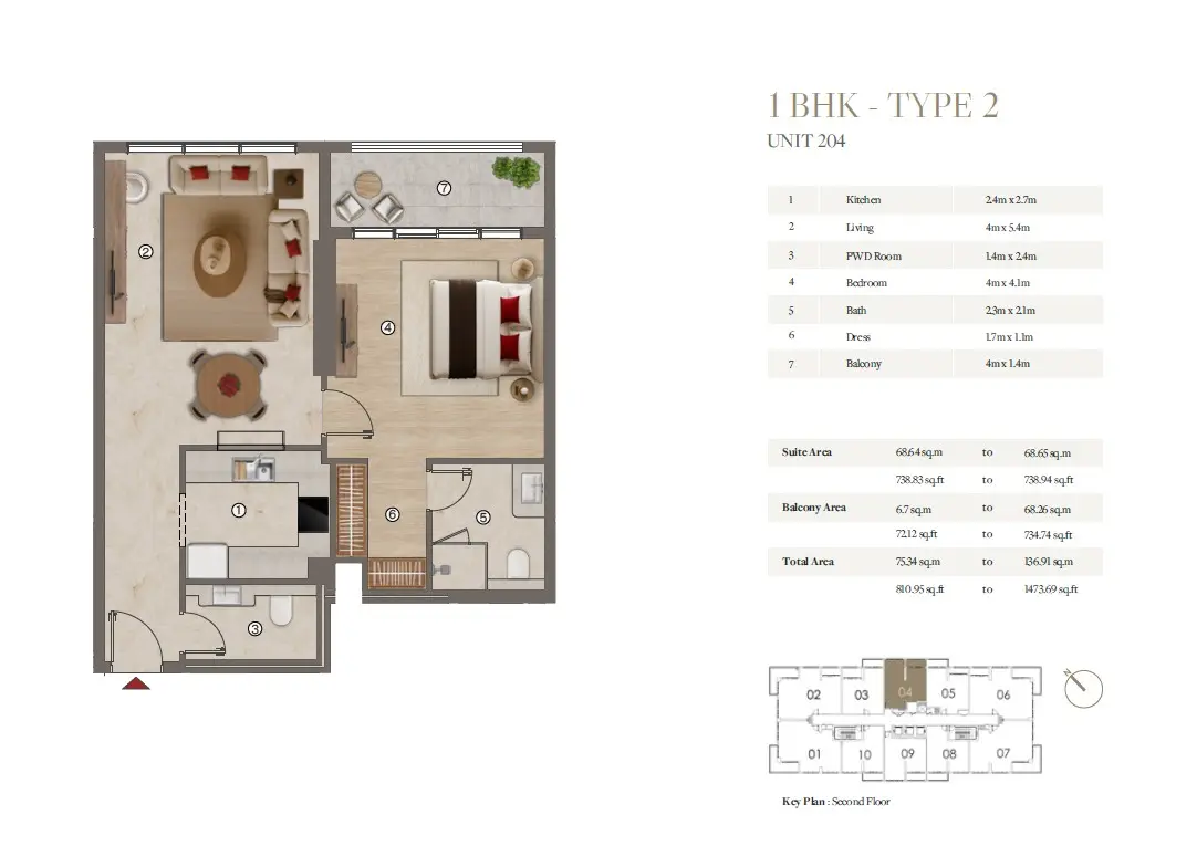 Floor plan for Type 2