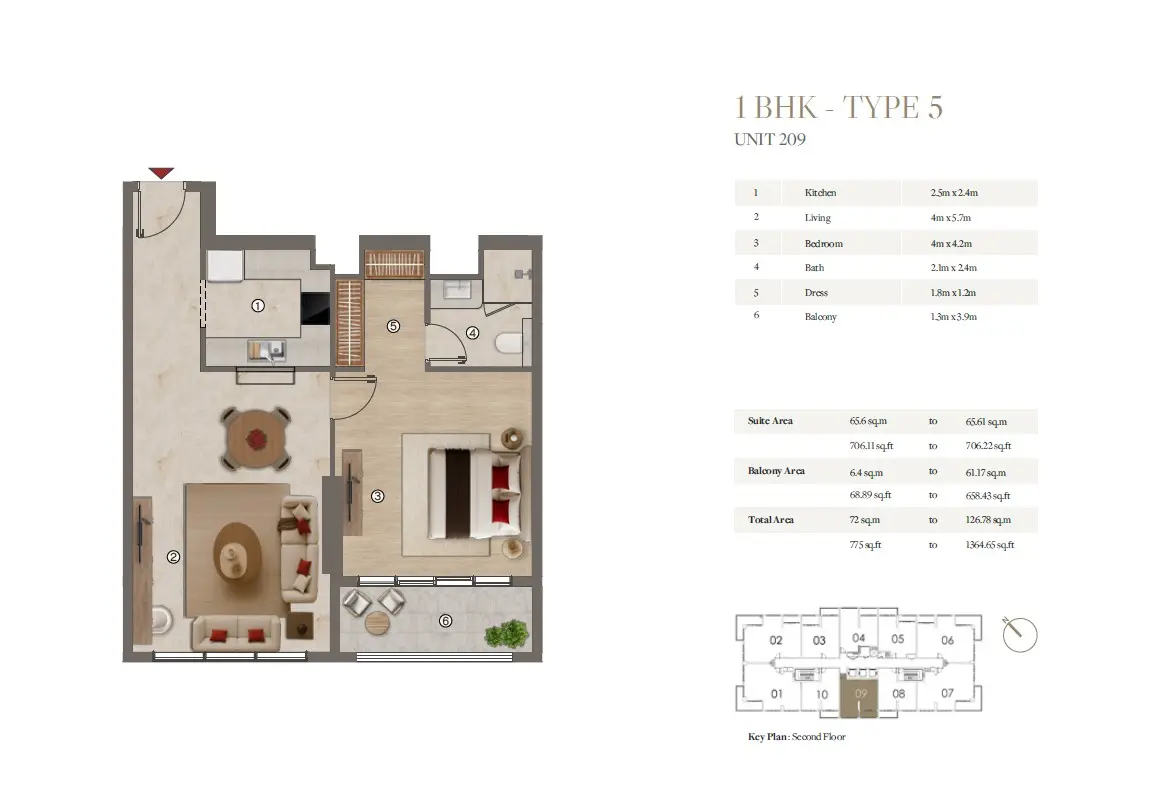 Floor plan for Type 5