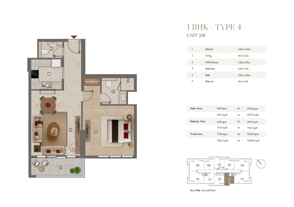 Floor plan for Type 4