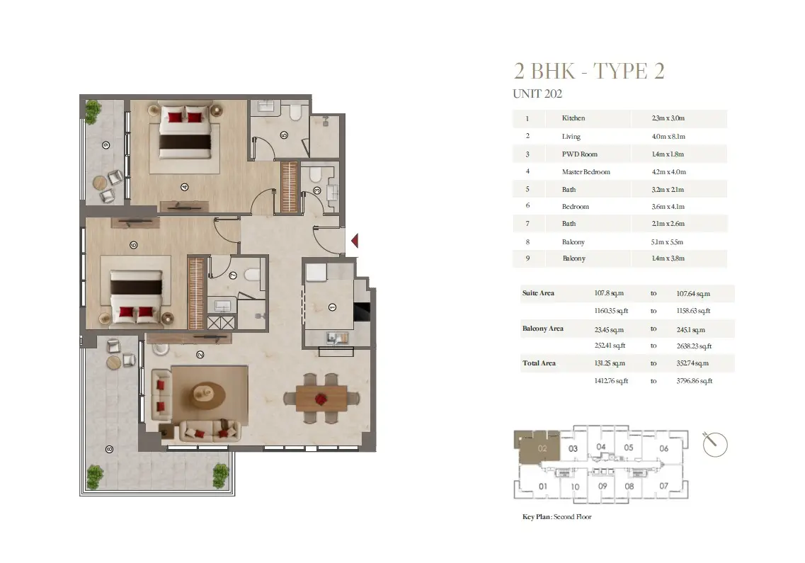 Floor plan for Type 2