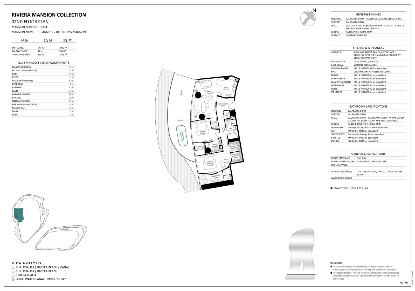 Floor plan for Unit 0204