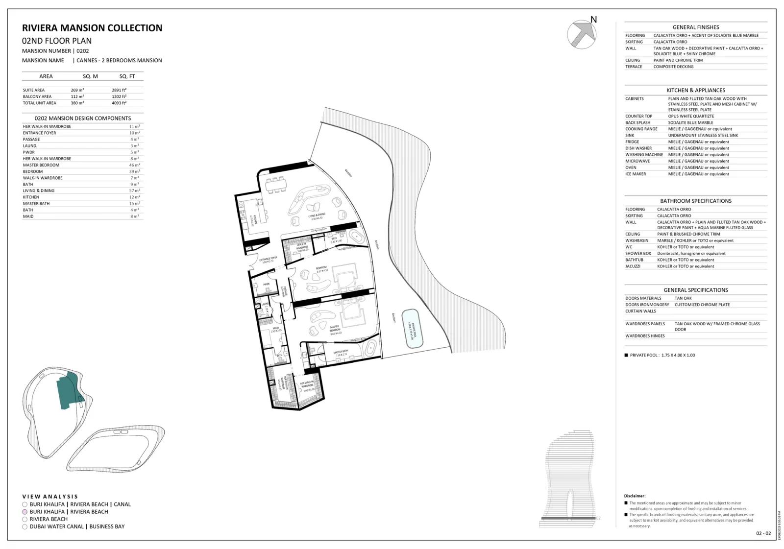 Floor plan for Unit 0202
