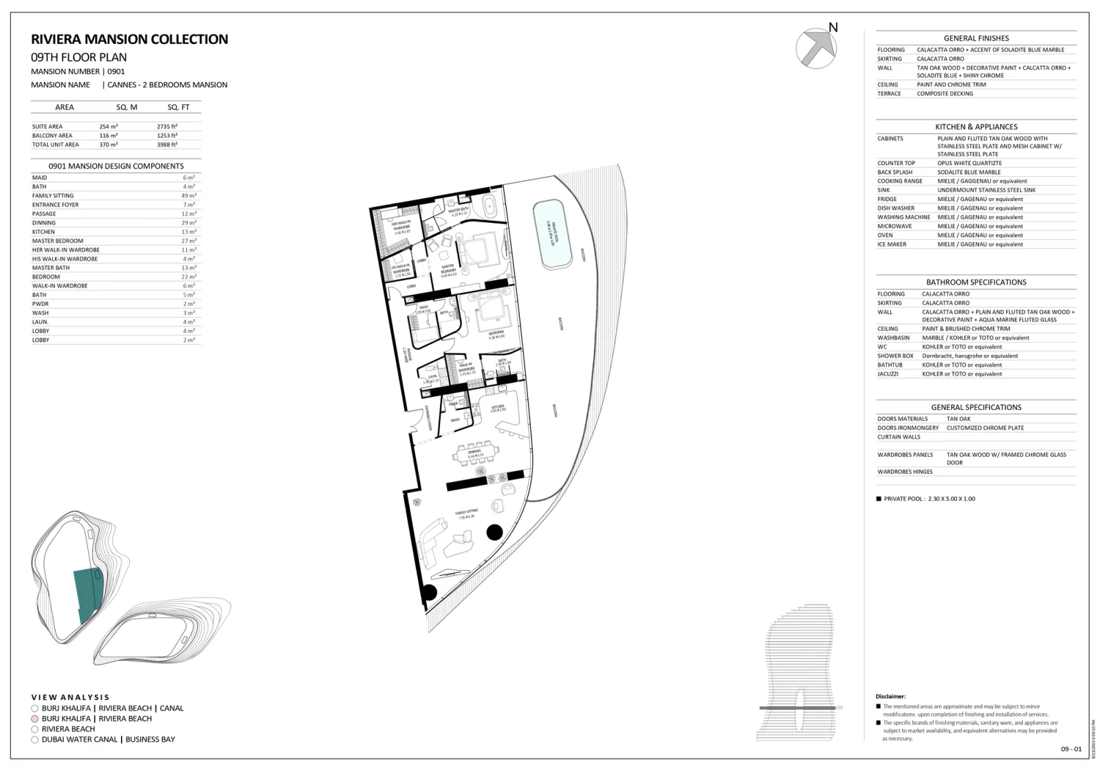 Floor plan for Unit 0901