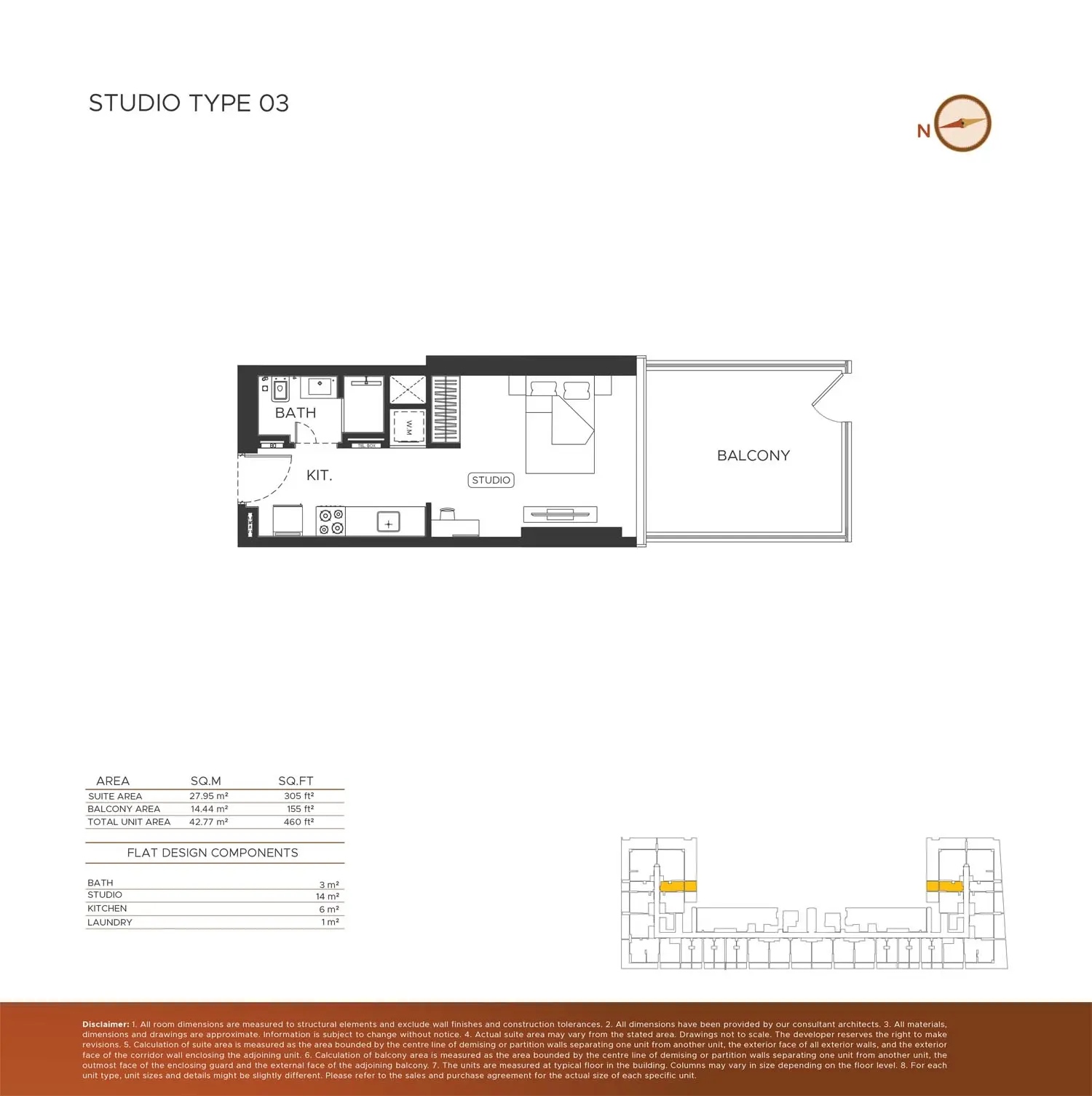 Floor plan for Type 03