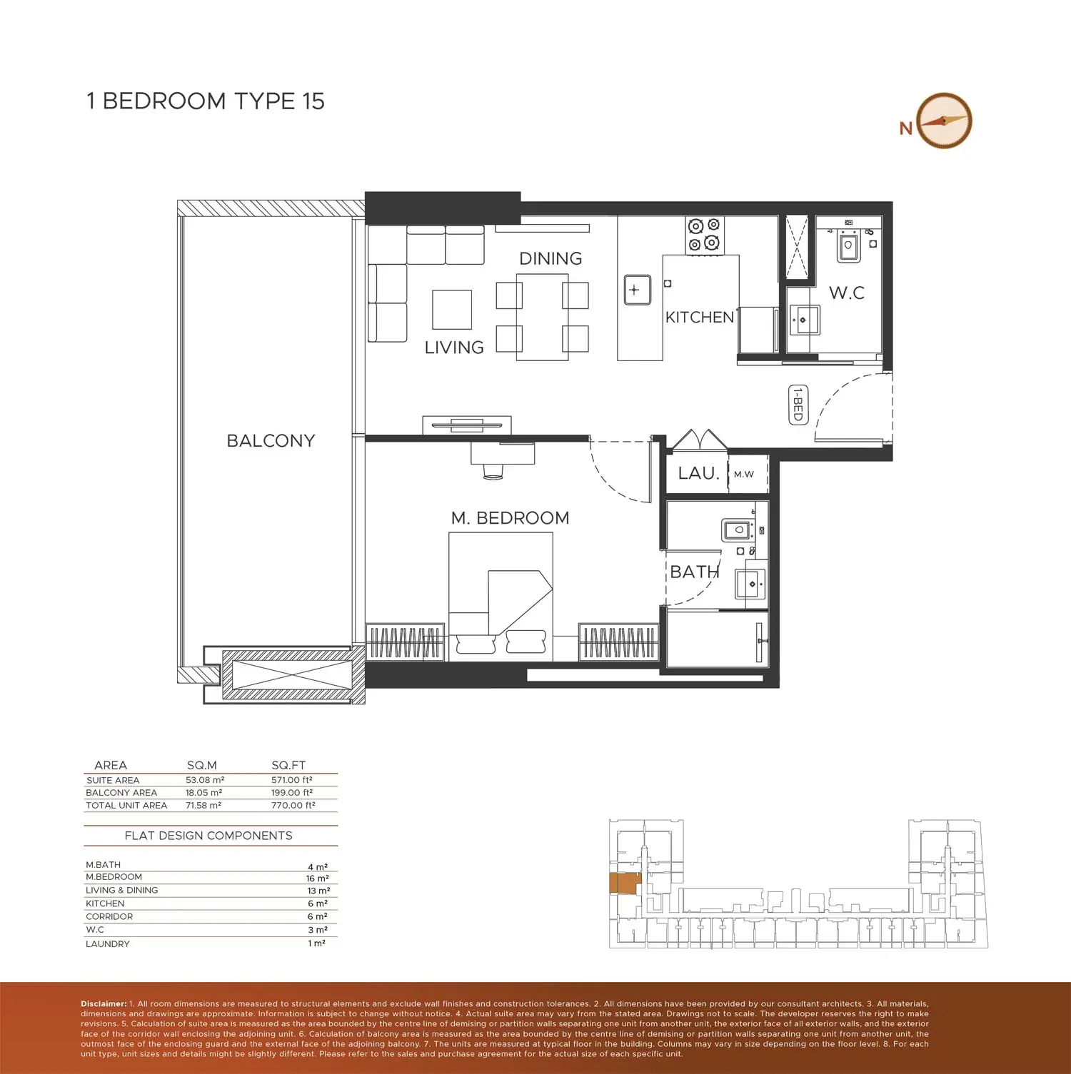Floor plan for Type 15