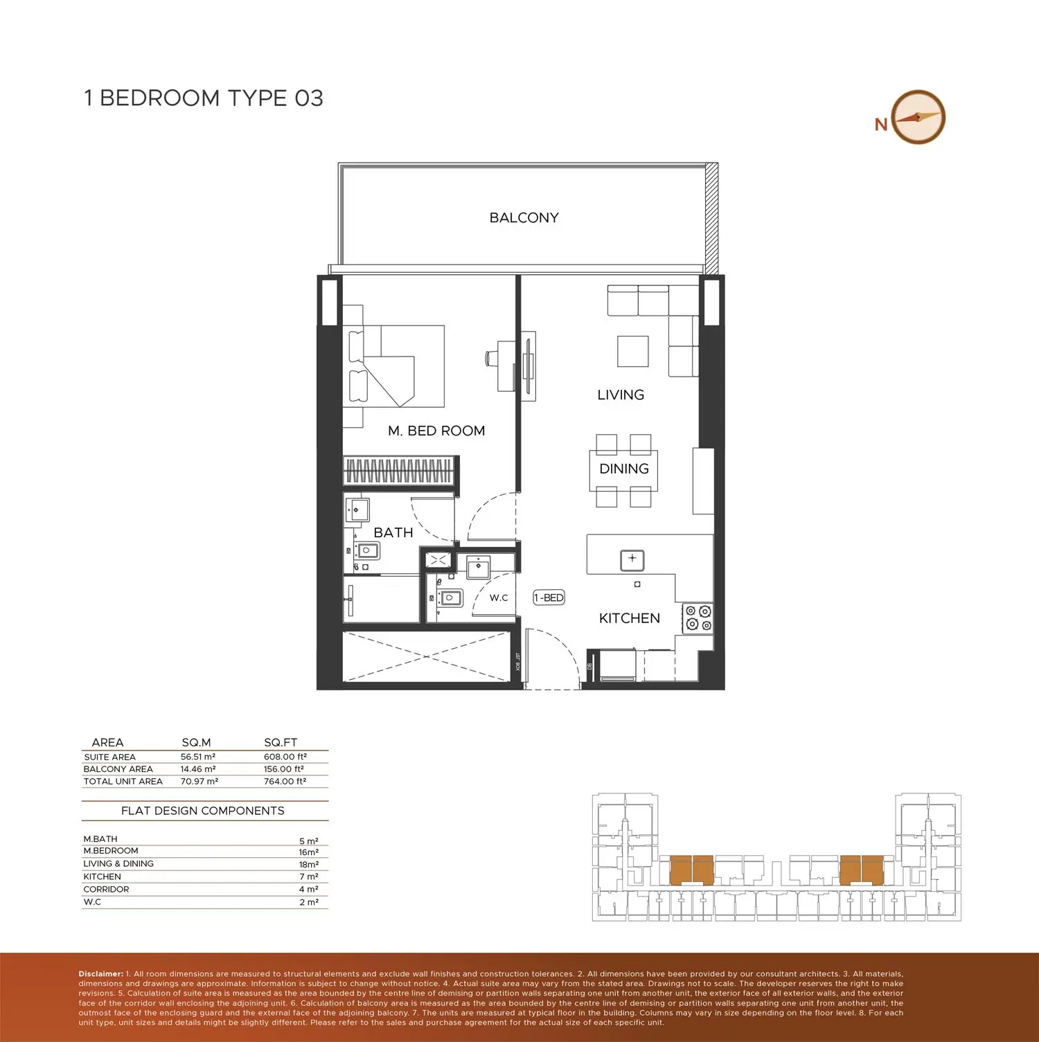 Floor plan for Type 03