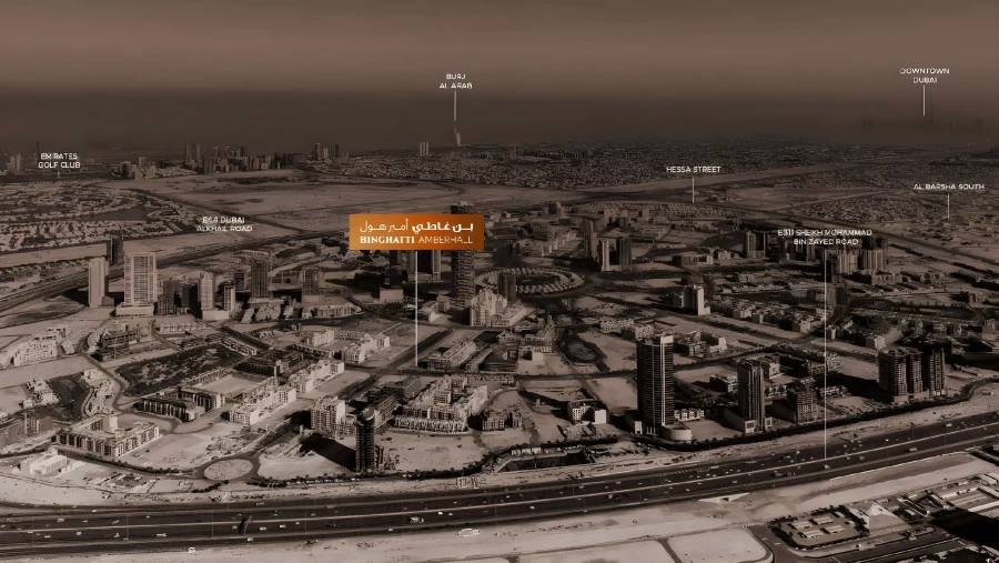 Binghatti Amber Hall master plan