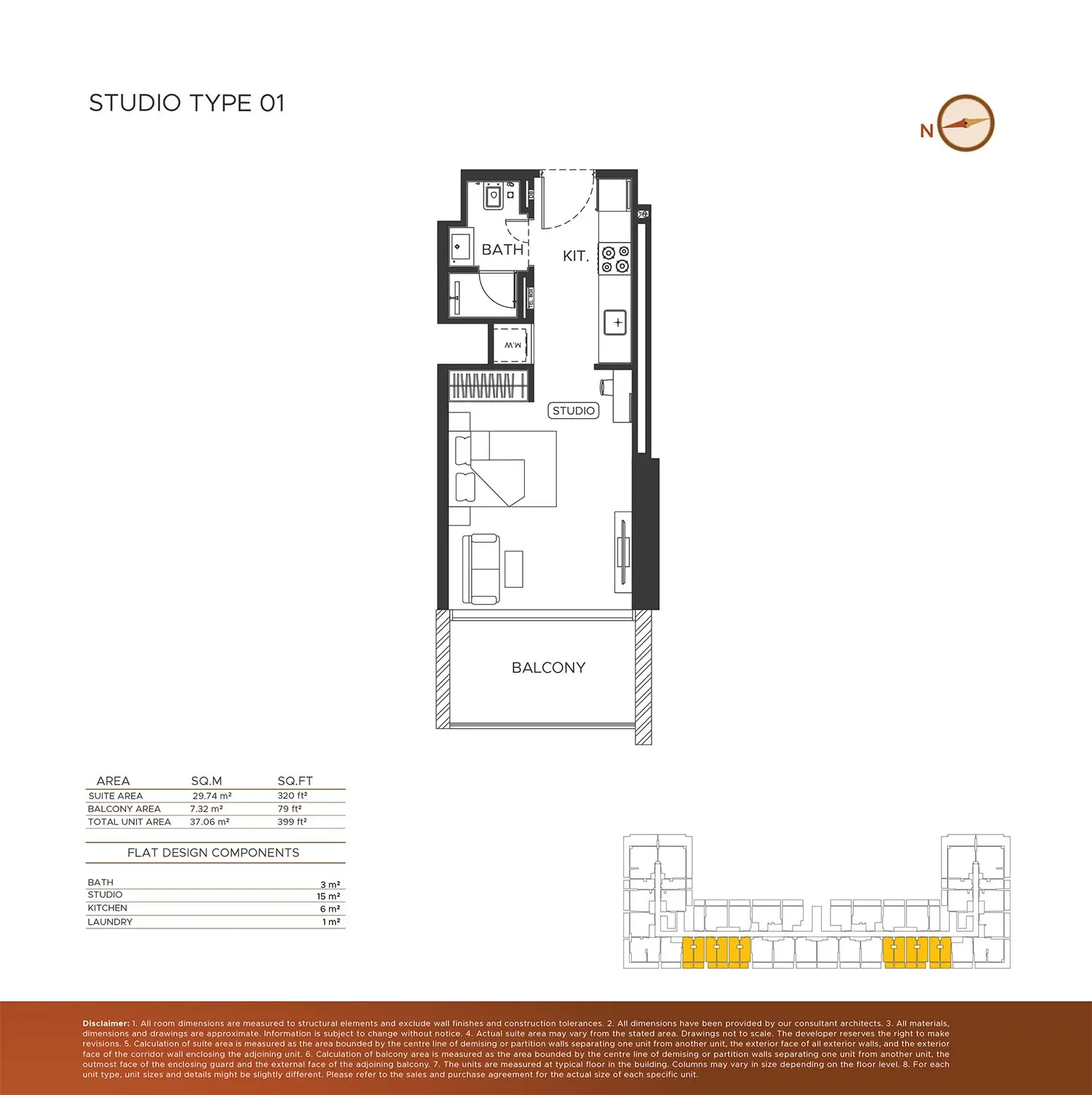 Floor plan for Type 01