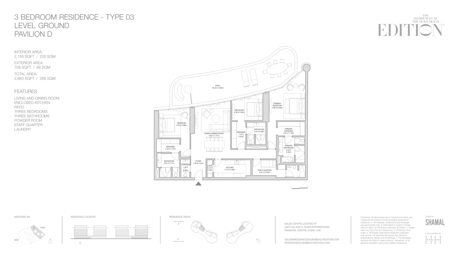 Floor plan for Type 03