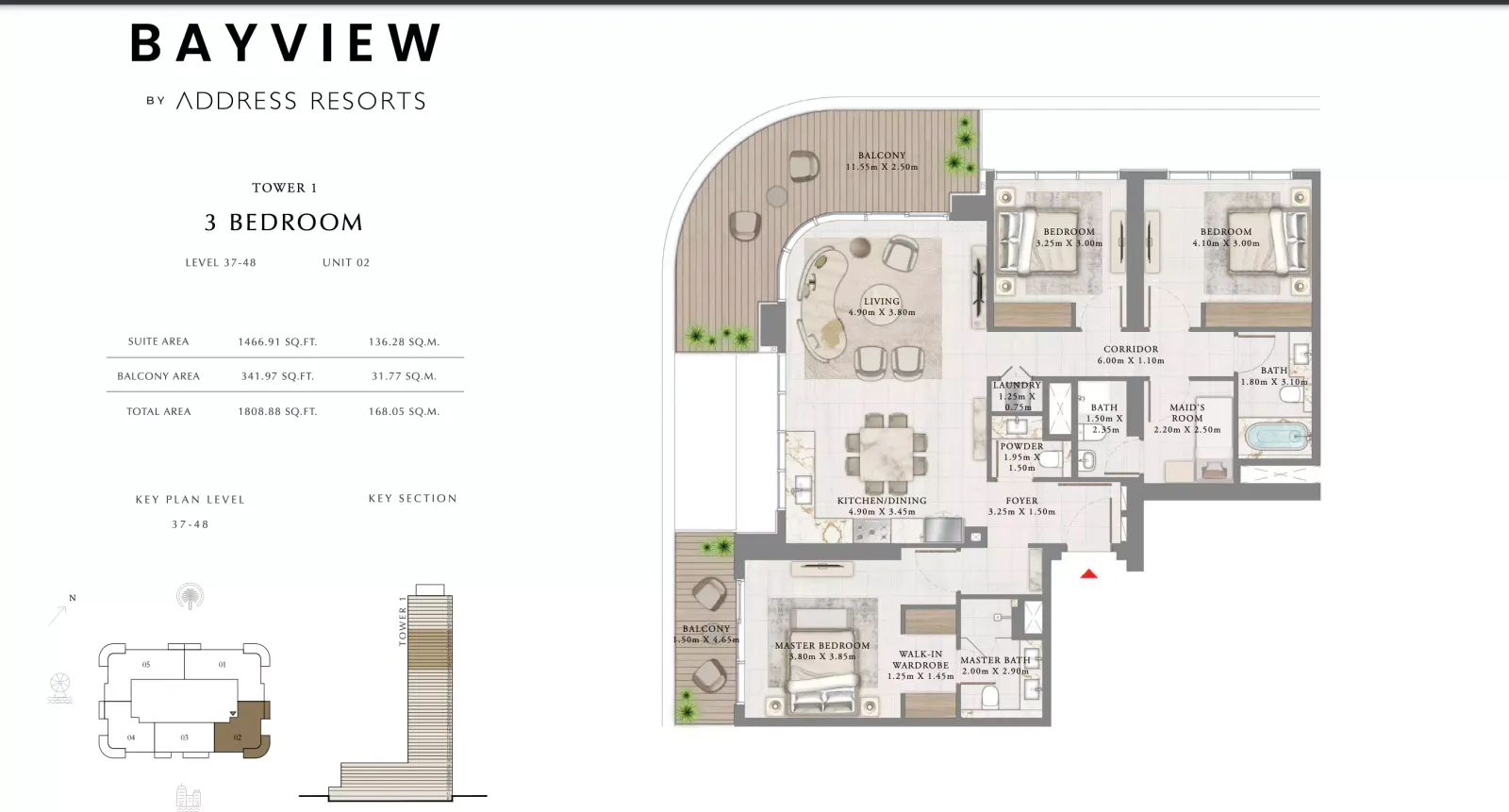 Floor plan for Type 02F