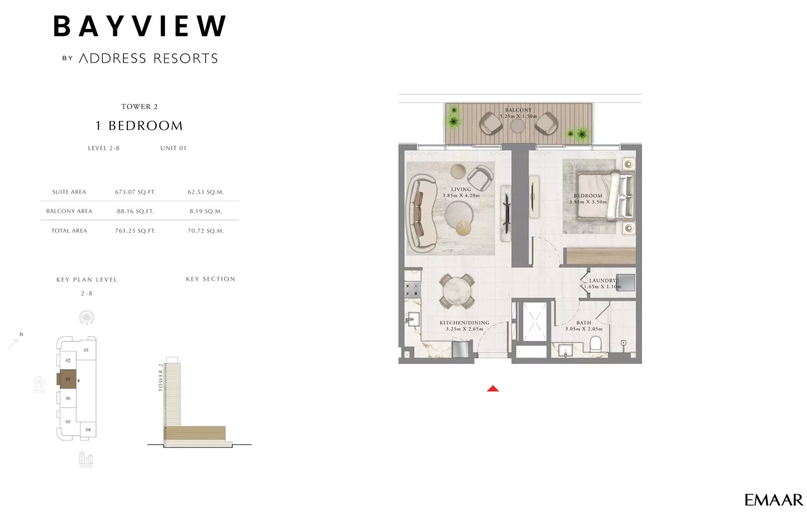 Floor plan for Type 01A