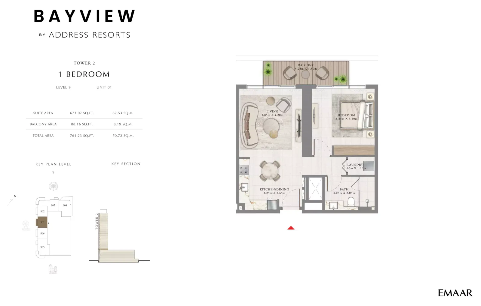 Floor plan for Type 01B