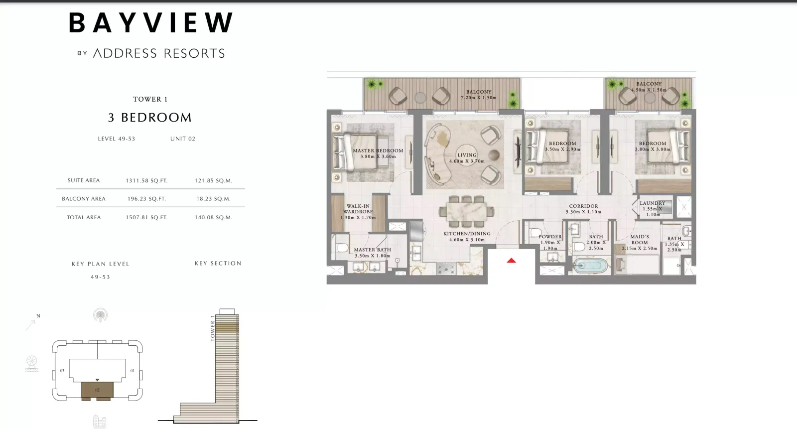 Floor plan for Type 02E