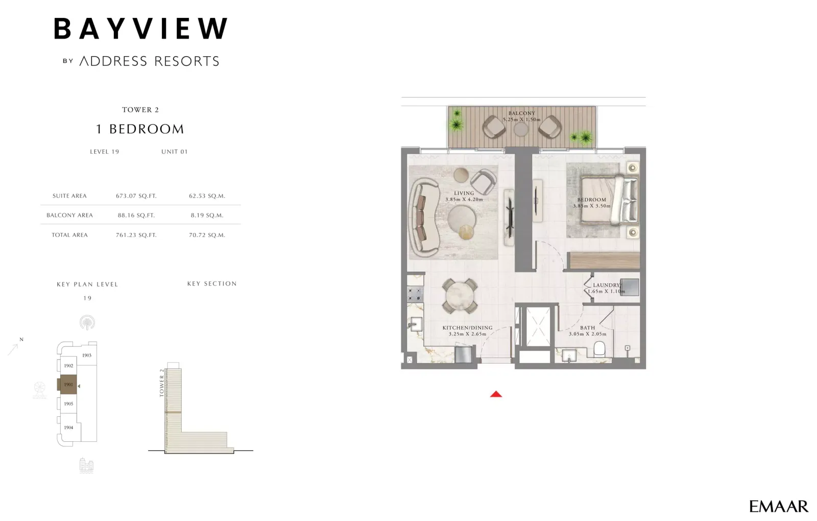 Floor plan for Type 01D