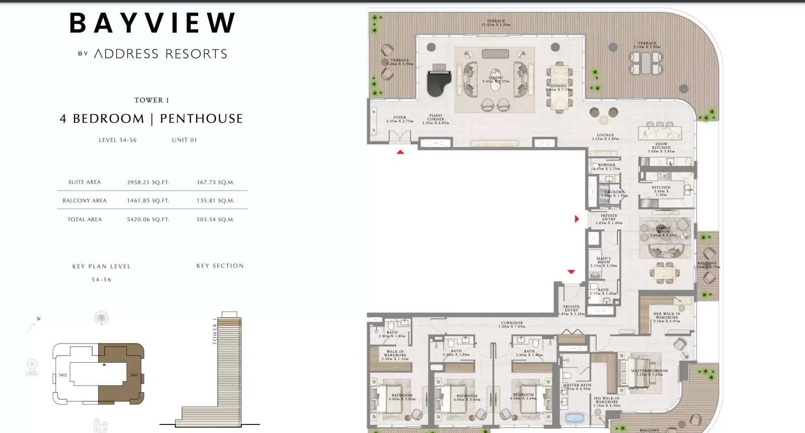 Floor plan for Type 01A
