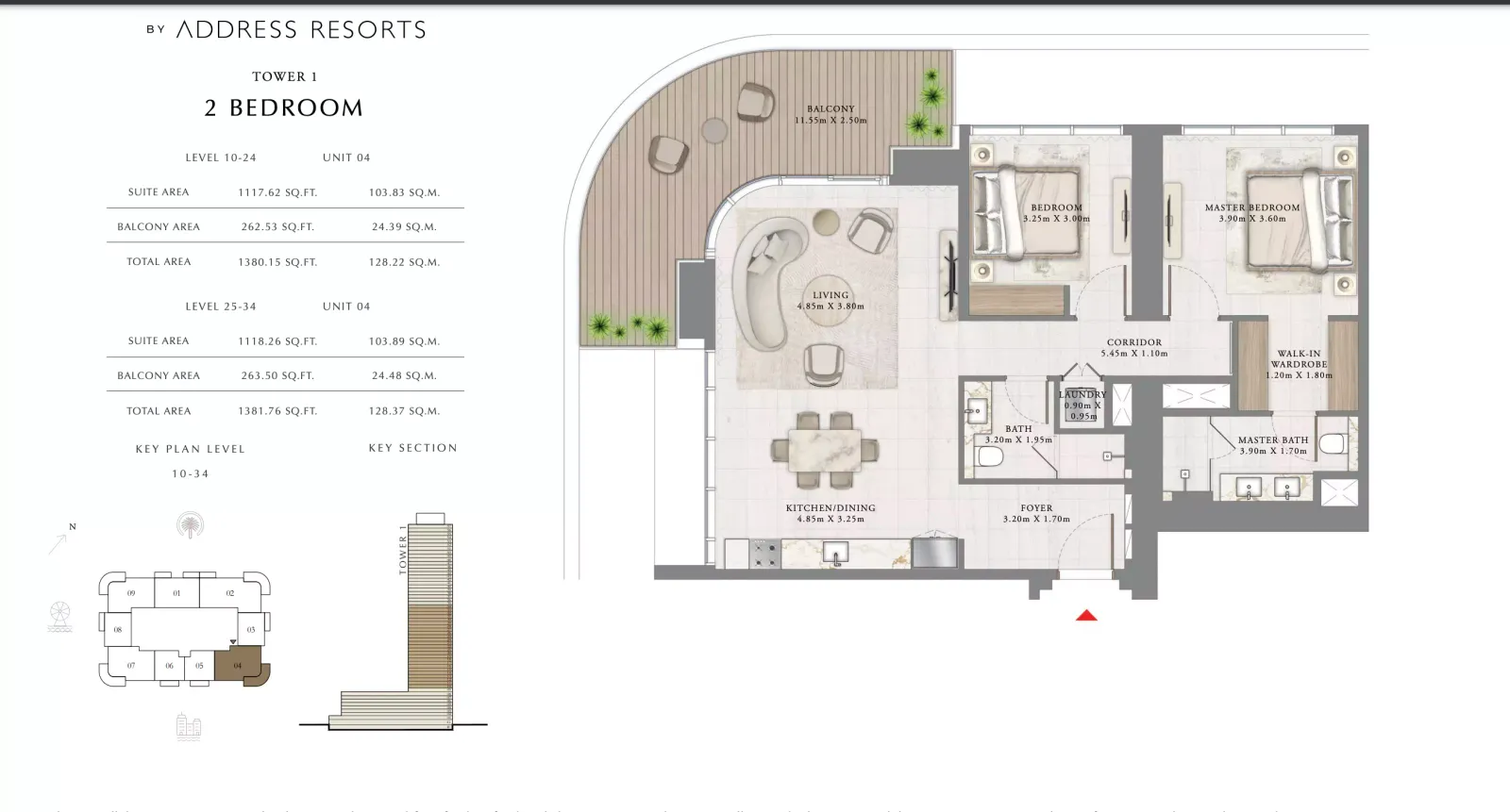 Floor plan for Type 04B
