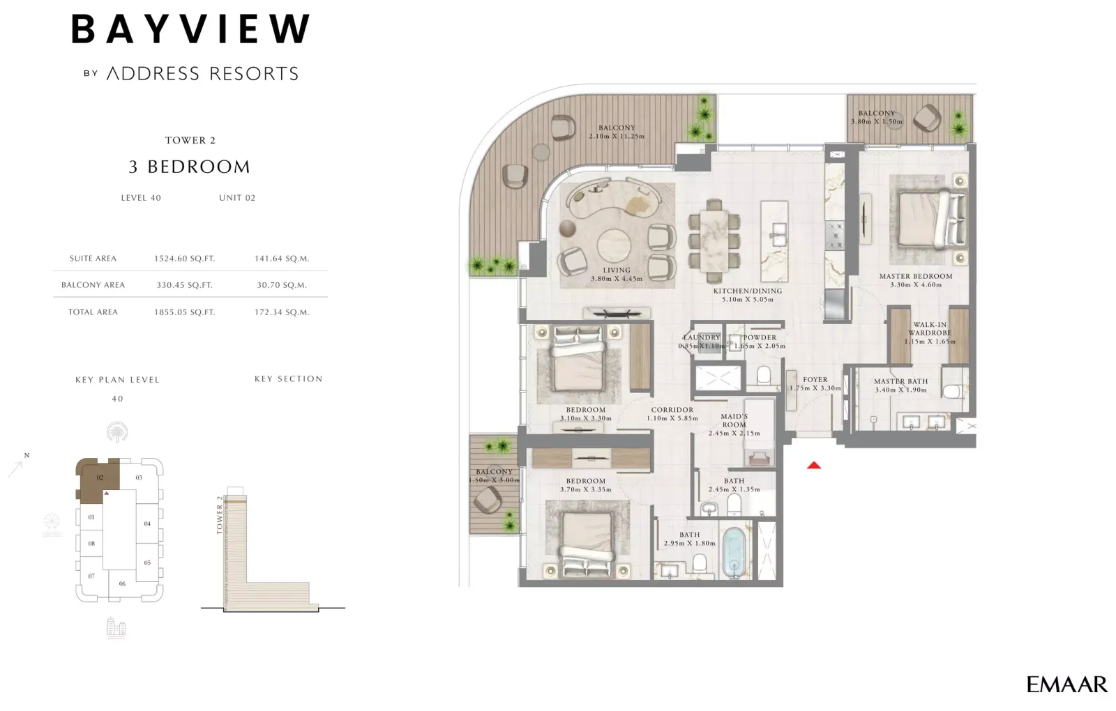 Floor plan for Type 02A