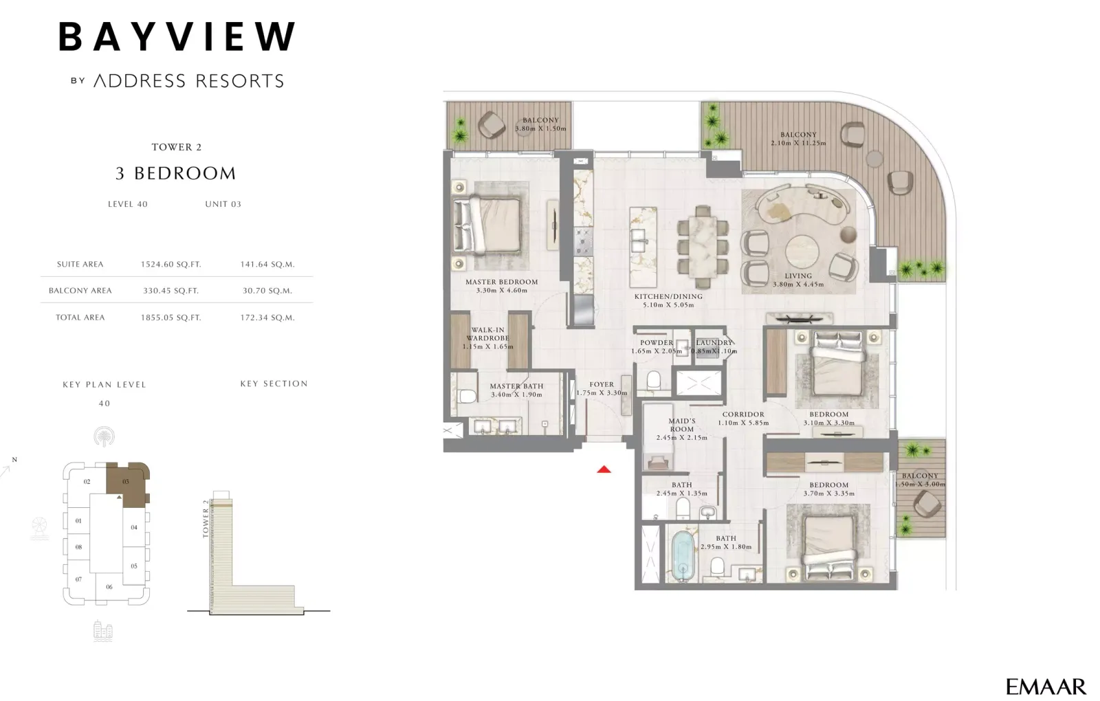Floor plan for Type 03A