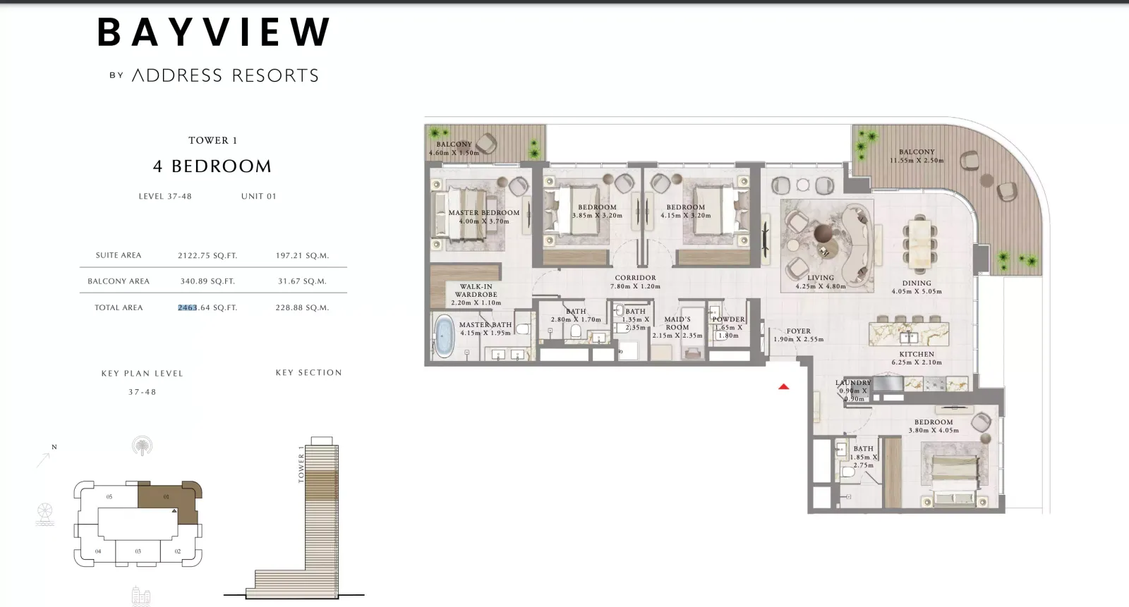 Floor plan for Type 01
