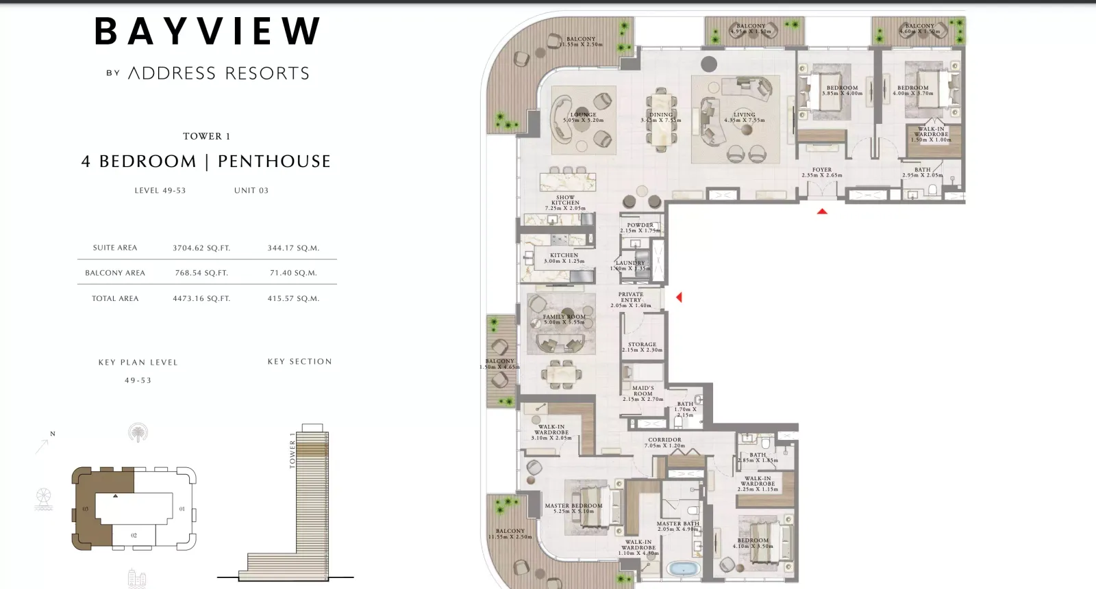 Floor plan for Type 03