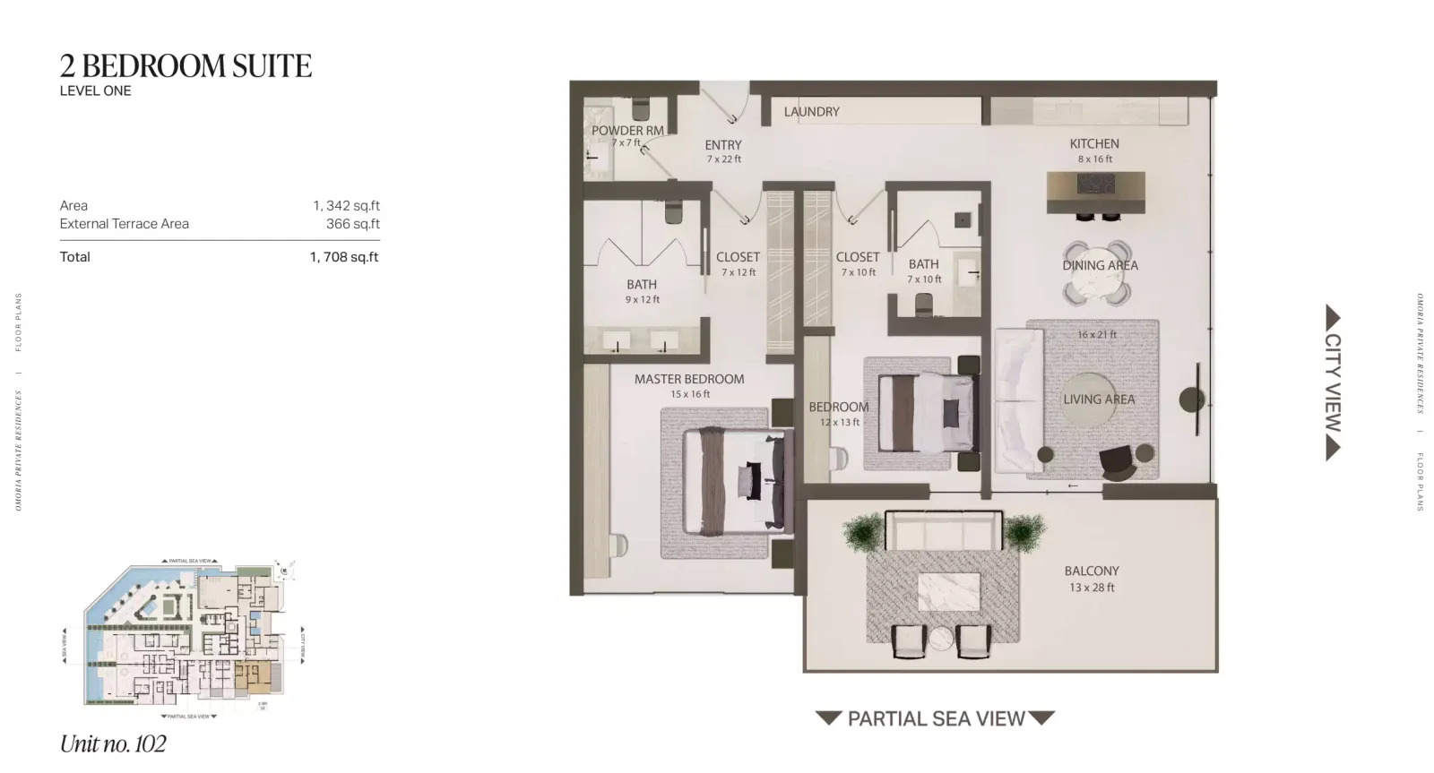 Floor plan for Type 102