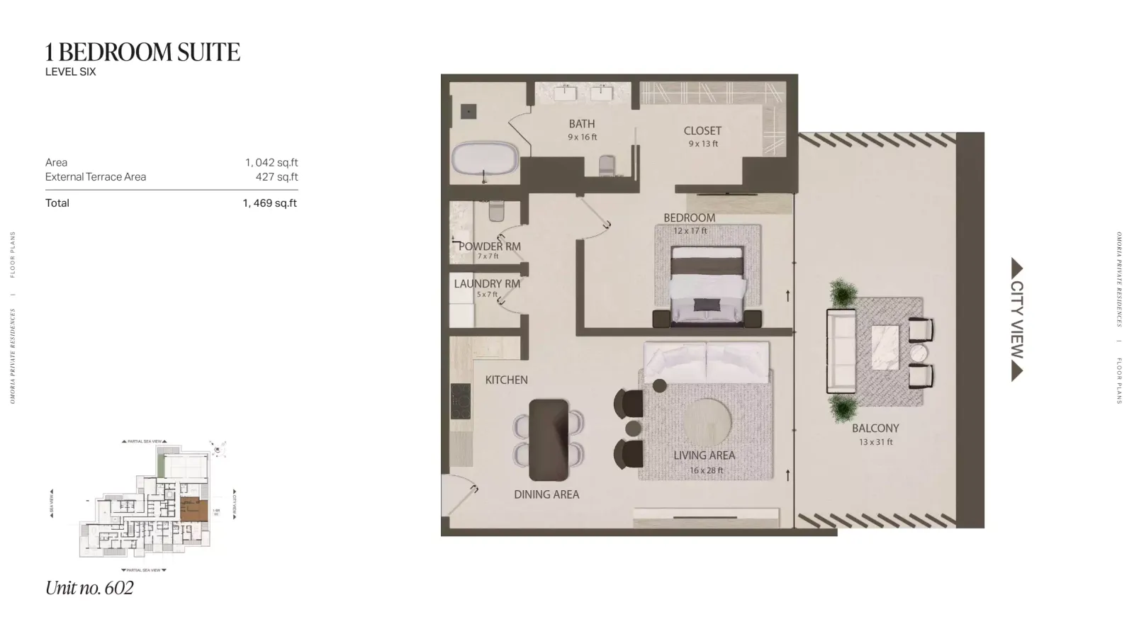 Floor plan for Type 602