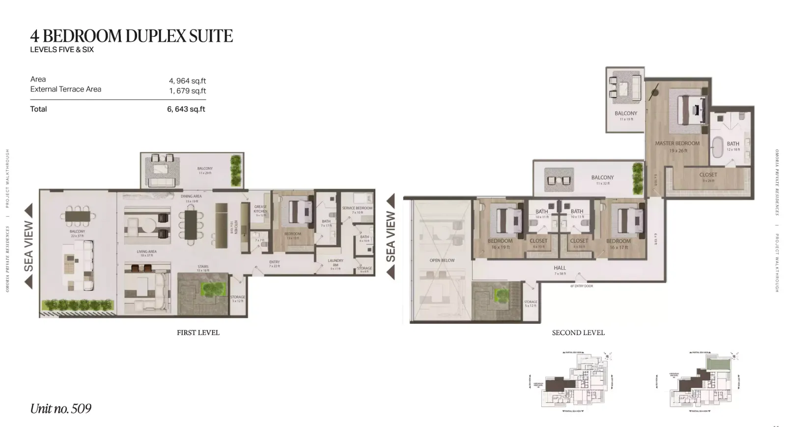 Floor plan for Type 509